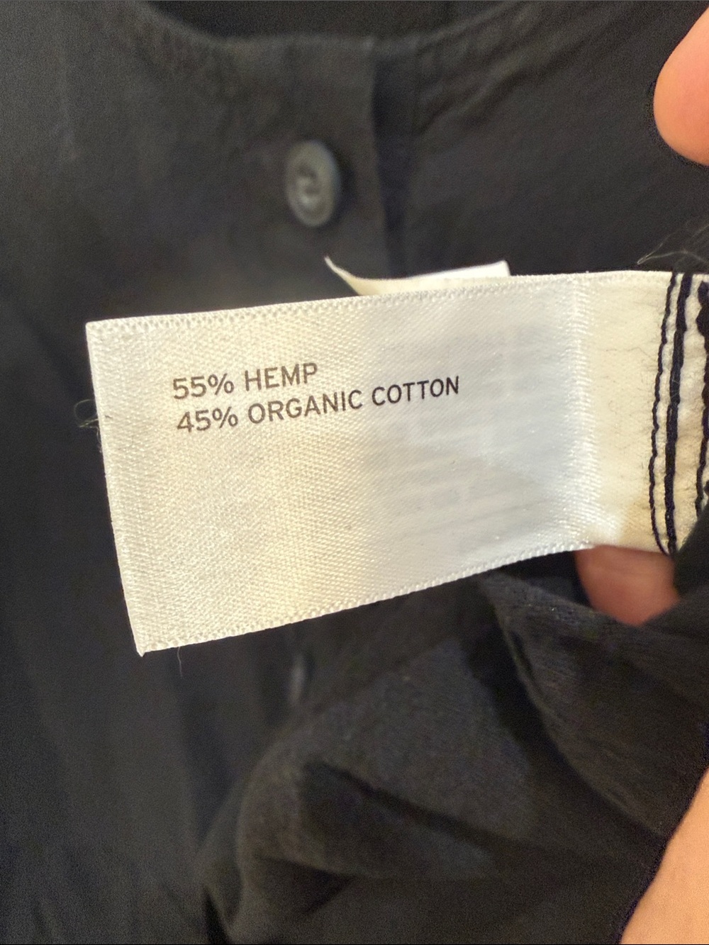 Duluth Trading Co Black Sleeveless Button-Front Jumpsuit - Picture 7 of 7